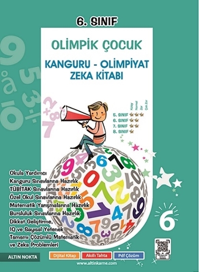 resm 6. Sınıf Olimpik Çocuk Kanguru - Olimpiyat Zeka Kitabı Tamamı Çözümlü