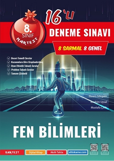 8. Sınıf Mod Fen Bilimleri 16 Deneme Sınavı