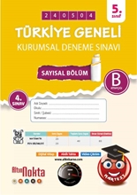 Nartest 5. Sınıf 4. Kurumsal Deneme Mayıs B Say Kod 240504