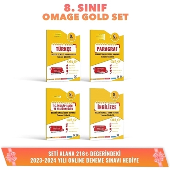 resm 8. SINIF OMAGE GOLD SETİ