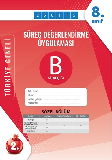 Nartest 8. Sınıf Süreç Değerlendirme Ocak B Söz Kod 250115